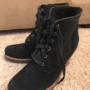 Ugg Shearling Heeled Bootie